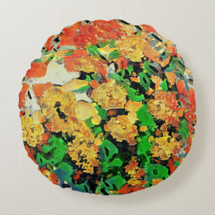 Coussins Ronds Peinture à l'huile Retro : Van Gogh Monet