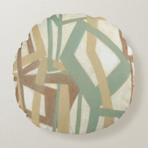 Coussins Ronds Peinture à main levée par le Normand Wyatt