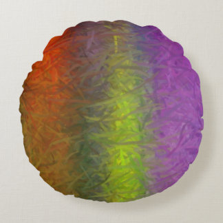 Coussins Ronds Peinture Abstraite Art #2