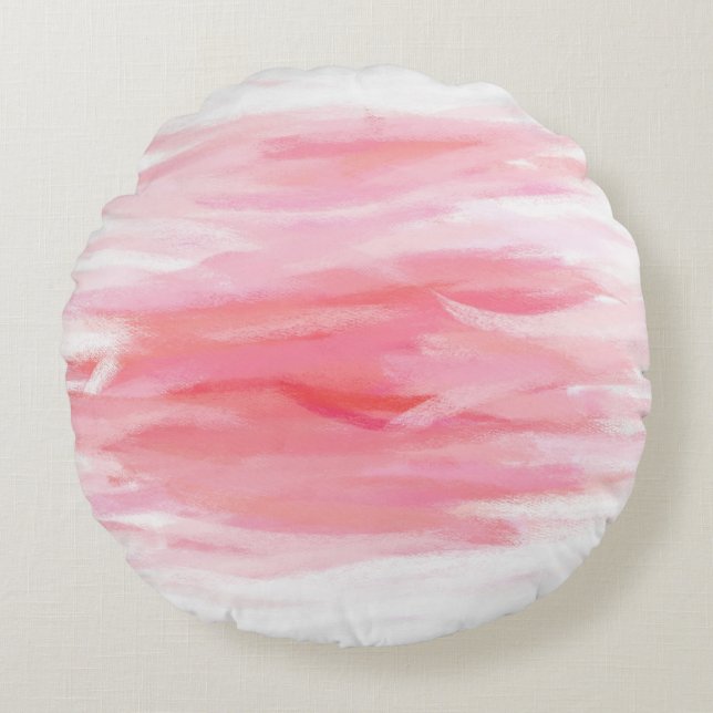 Coussins Ronds Peinture Abstraite Art #48 (Devant)