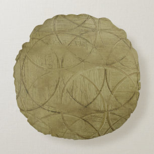 Coussins Ronds Peinture des cercles liés par Jennifer Goldberger