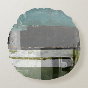 Coussins Ronds Peinture moderne avec lettres assorties