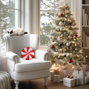 Coussins Ronds Peppermenthe Candy Holiday