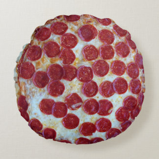 Coussins Ronds Pepperoni Pizza Photo