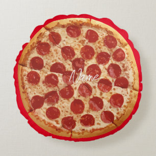 Coussins Ronds Pepperoni Pizza Thunder_Cove