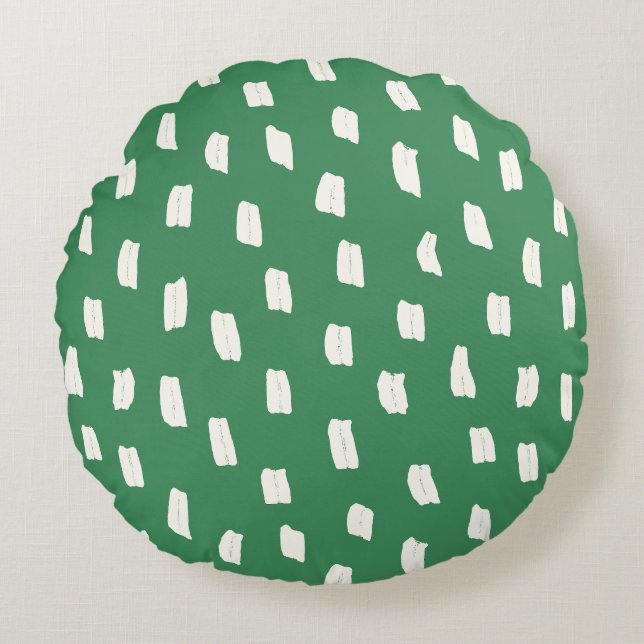 Coussins Ronds Perdre Mark Leaf Green (Devant)