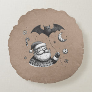 Coussins Ronds Père Noël des griffes