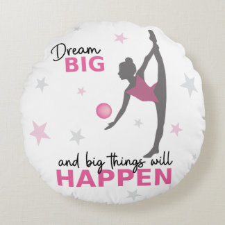Coussins Ronds Personalized Rhythmic Gymnast Dream Big Round Pill