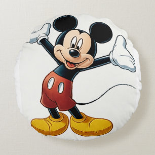 Coussins Ronds Personnage de citrouille Mickey Mouse – Dessin ani