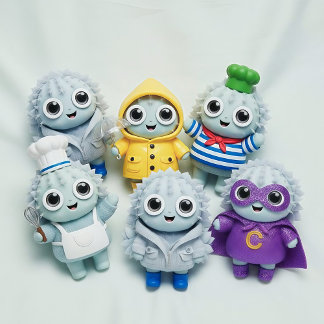 Coussins Ronds Personnages de jouets adorables et piquants dans d