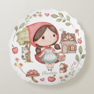 Coussins Ronds Petit Chaperon Rouge Mignon Fantaisiste