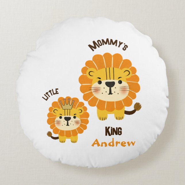 Coussins Ronds Petit lion (Devant)