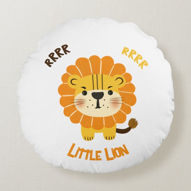 Coussins Ronds Petit lion (Devant)