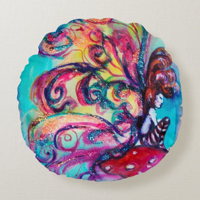 COUSSINS RONDS PETITE ELLE DE CHAMPIGNONS (Devant)