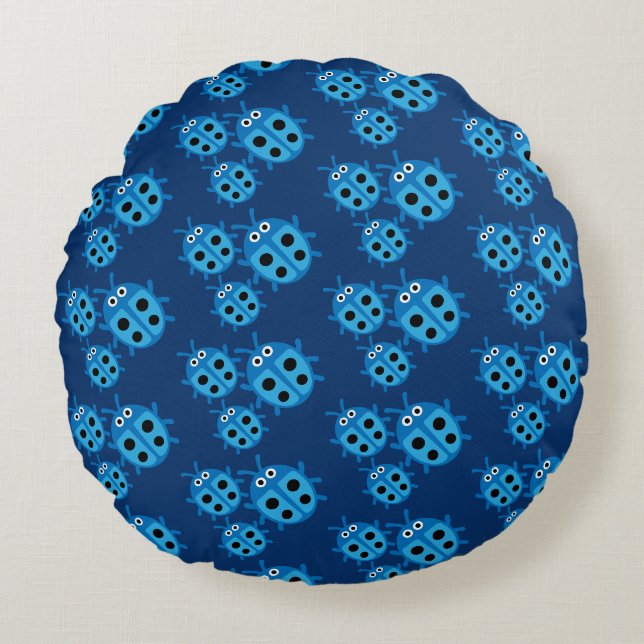 Coussins Ronds Petits enfants coccinelle (Devant)