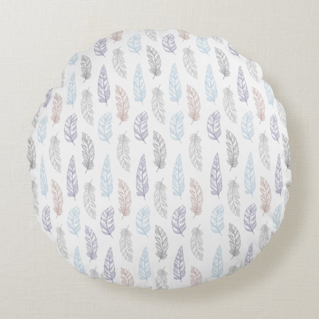 COUSSINS RONDS PEUR MOTIF PASTEL CUSHION (Devant)