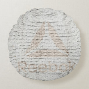 Coussins Ronds Photo de fond du logo de Reebok sur les murs