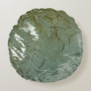 Coussins Ronds Photo de la nature de dalles rocheuses couvertes d