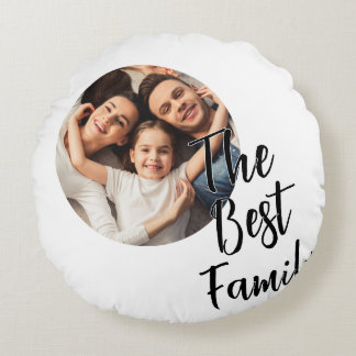 Coussins Ronds Photo personnalisé La Meilleure Famille
