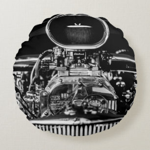 COUSSINS RONDS PHOTOGRAPHIE À GRANDE ÉCHELLE DU MOTEUR DE VOITURE