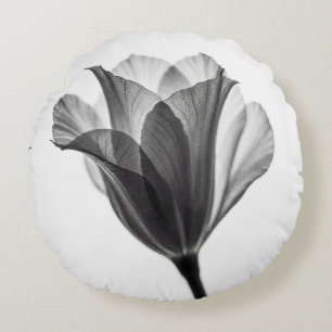 Coussins Ronds Photographie d'art botanique monochrome fine