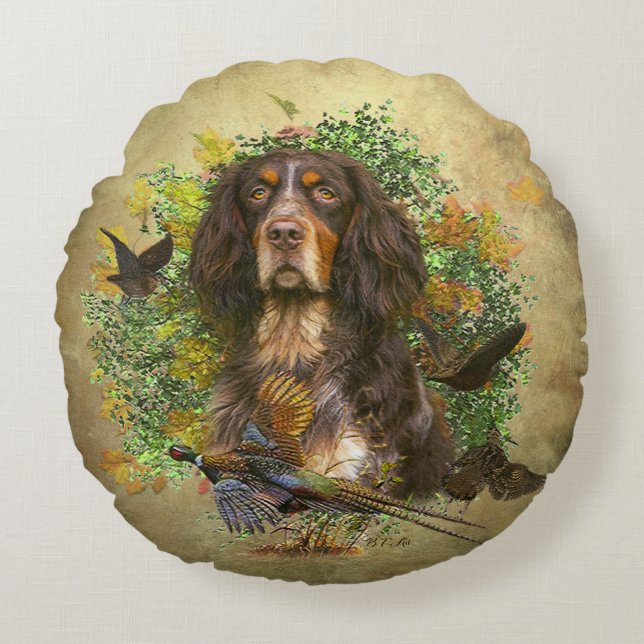 Coussins Ronds Picardy Spaniel, Saison de chasse (Devant)