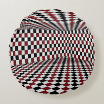 Pièce à carreaux rouges blancs et noirs à haut con