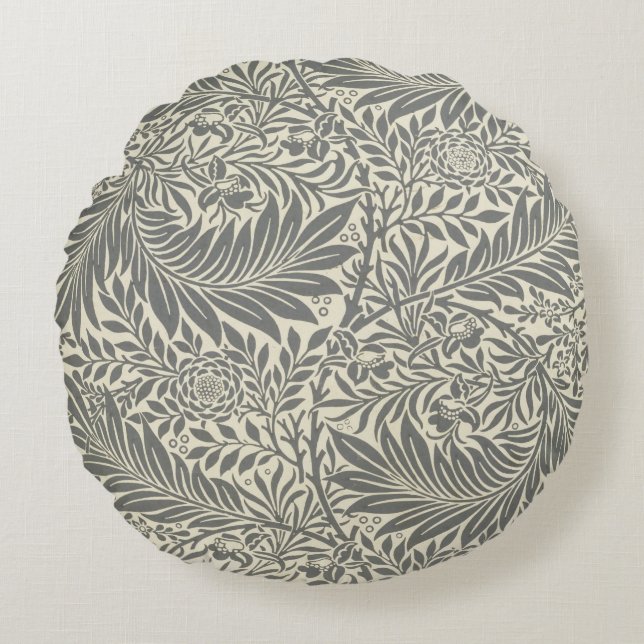 Coussins Ronds Pied-d'alouette, conception de papier peint, 1872 (Devant)