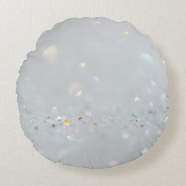 Coussins Ronds Pierre d'argent Gary Marbre d'or Parties scintilla (Devant)