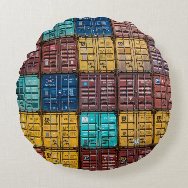 Coussins Ronds Pile de remorque à cargaison (Devant)