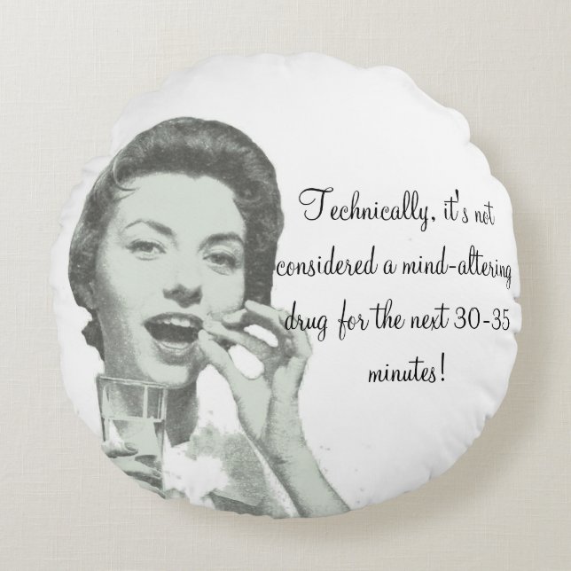 Coussins Ronds Pilule surréaliste (Devant)