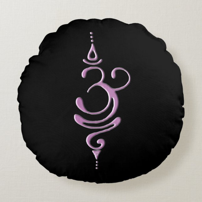 Coussins Ronds Pink Breathe  (Devant)