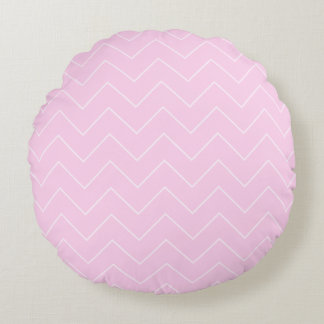 Coussins Ronds Pink Polka Dot Baby Girl Throw Pillow - Round