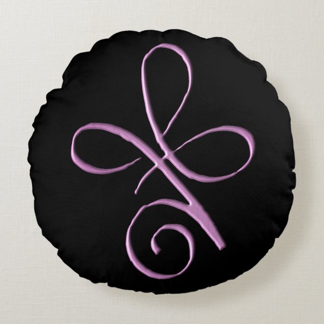 Coussins Ronds Pink Unconditional Love (Devant)