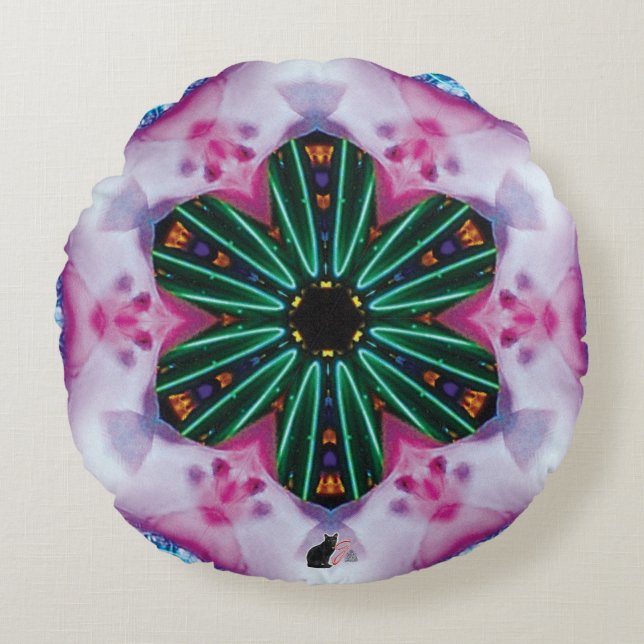 Coussins Ronds Pinkie Kaleidoscope (Devant)