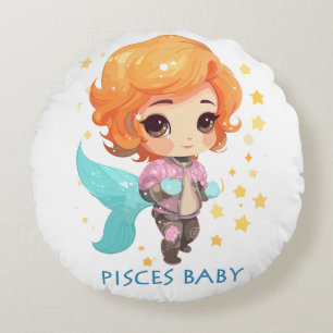 Coussins Ronds Pisces Baby