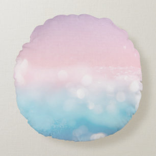 Coussins Ronds Piscine Sirène Bokeh Glam 1