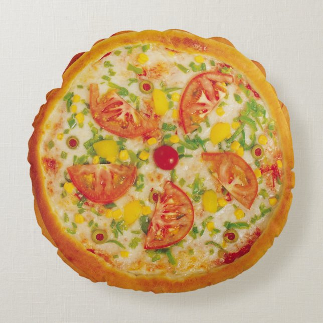Coussins Ronds Pizza aux légumes (Devant)