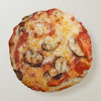 Coussins Ronds Pizza Thème Italien