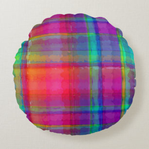 Coussins Ronds Plaid lumineux