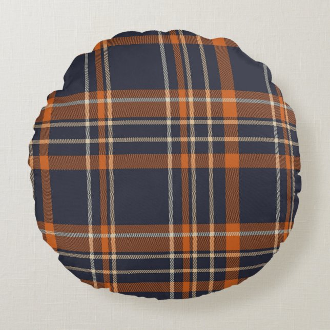Coussins Ronds Plaid rustique Noël/hiver (Devant)