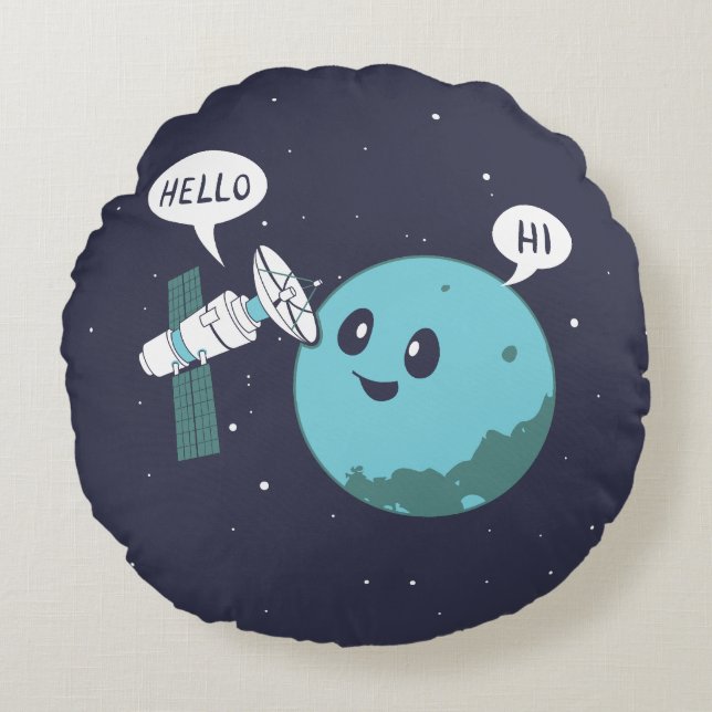 Coussins Ronds Planète (Devant)