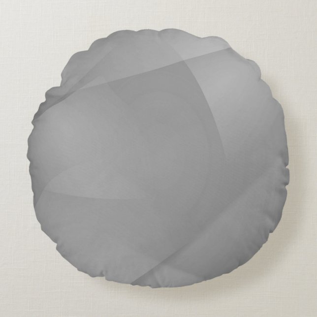 Coussins Ronds Plis Gris Délicats (Devant)