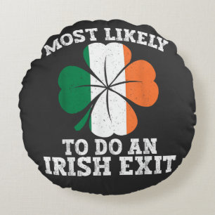 Coussins Ronds Plus susceptible de faire une sortie irlandaise St