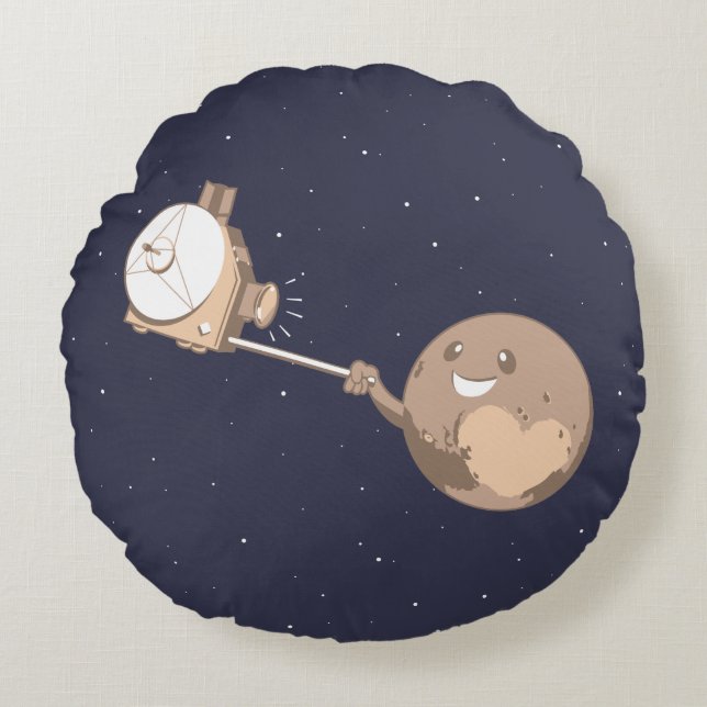 Coussins Ronds Pluton Selfie (Devant)