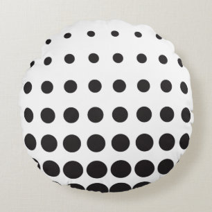 Coussins Ronds Point motif demi-ton moderne rétro