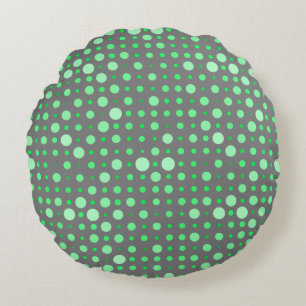 Coussins Ronds Point Polka 02.Vert. Gray BG