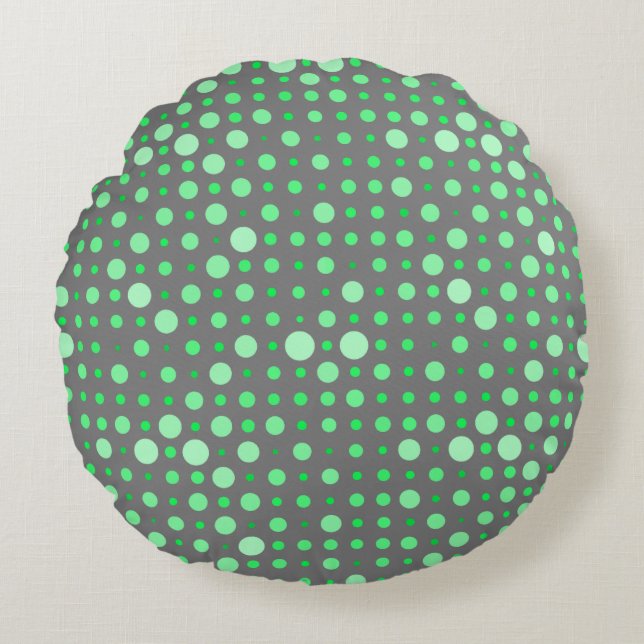Coussins Ronds Point Polka 02.Vert. Gray BG (Devant)