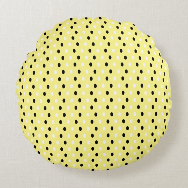 Coussins Ronds Points Polka - (Devant)