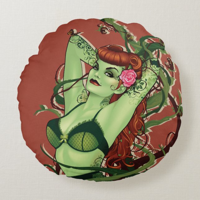 Coussins Ronds Poison Ivy Bombshell (Devant)